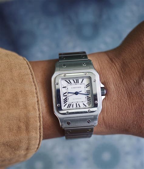 cartier galbee review|cartier santos medium on wrist.